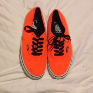 Neon orange vans