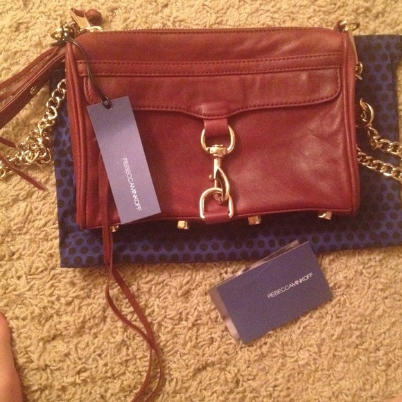 SOLD!! Rebecca Minkoff MAC mini in burgundy!