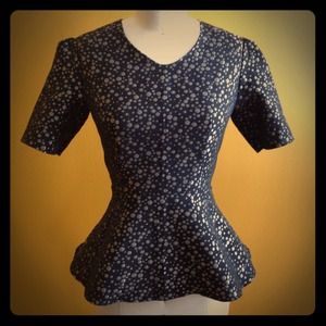 Kelly Lynne Tops - Structured Peplum Top Kelly Lynne Tops - Structured Peplum Top