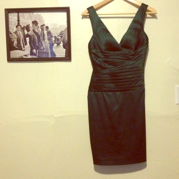 MIGNON emerald formal dress