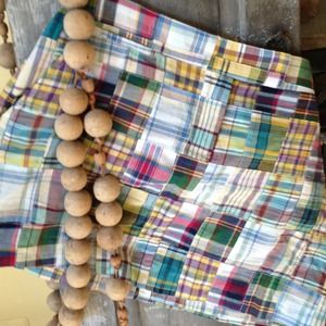 Jcrew madras skirt