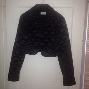 Black cropped jacket