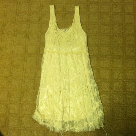 Cream lace dress