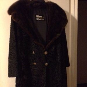 Schiaparelli Persian Lamb Vintage Swing Coat