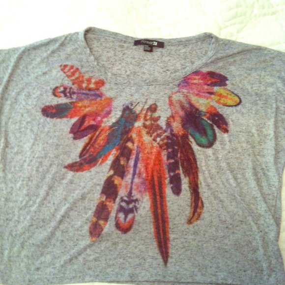 Feather crop top - Picture 1 of 3