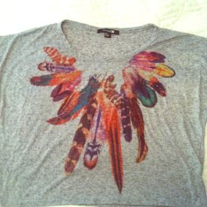Feather crop top