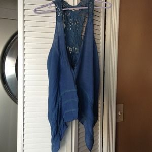Dark faded blue Lacey wrap