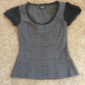 A.Byer Business Button Blouse