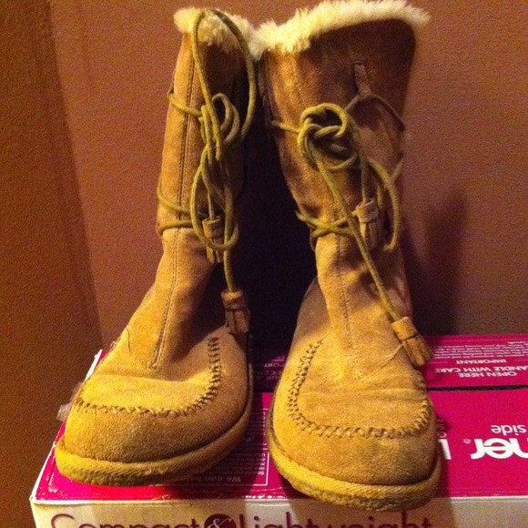 Tan boots