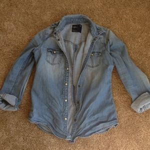 American Eagle Jean Jacket Cardigan