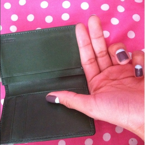 Authentic Forest Green Coach Wallet - Picture 2 of 4