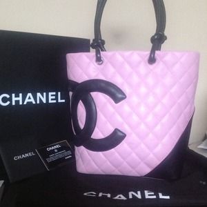 Chanel Cambon Pink/Black tote