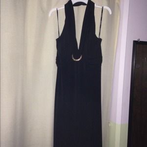 My black casual halter top dress
