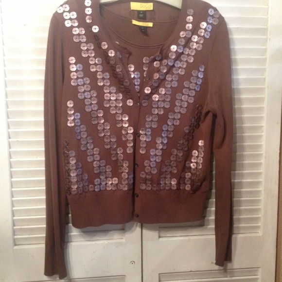 ⚡REDUCED⚡ST. John SoCa choc. cardi and shell set
