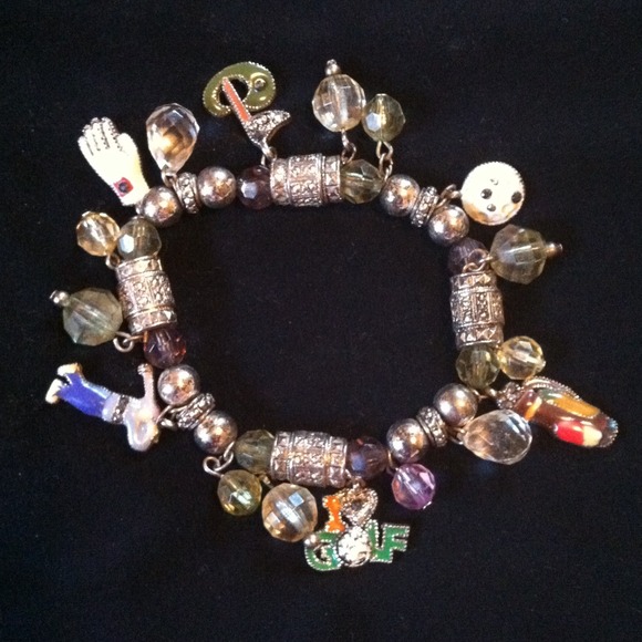 Reduced!!! Golf charm bracelet