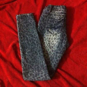 Animal Print Skinny Jeans