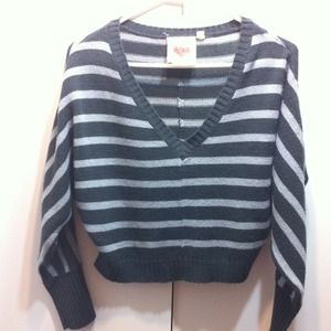 Striped Cropped Sweater