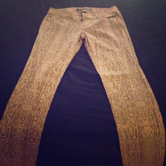 Printed skinny jeans