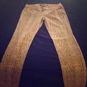 Printed skinny jeans