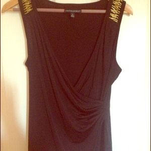 Black and Gold Blouse 💗