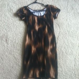 Sexy print. Black and brown. Short! Medium