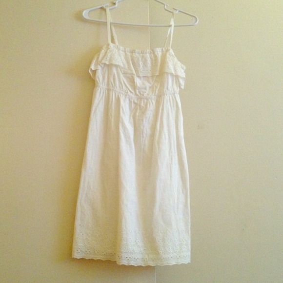 White linen sun dress