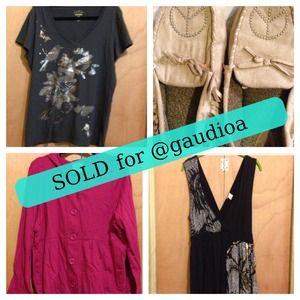 3 shirts & a pair of slippers