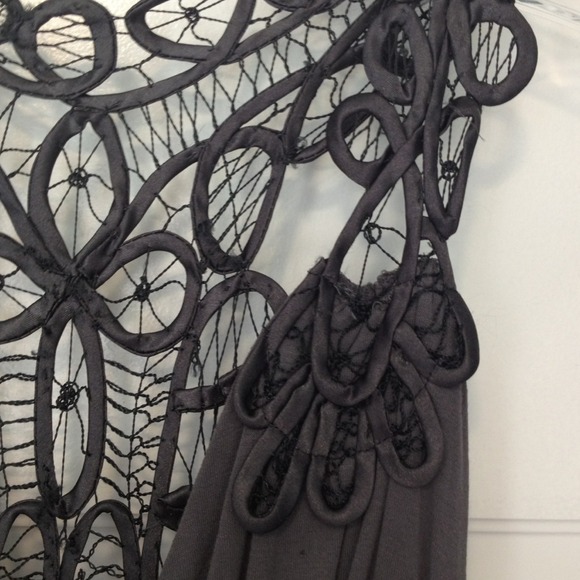 Boutique Silk crochet embellished dress. - Picture 2 of 4