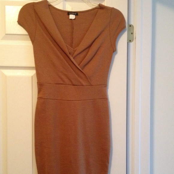 NWOT Tan sheath dress