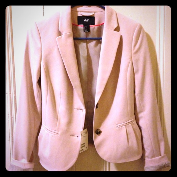 NWT H&M blush blazer size 4