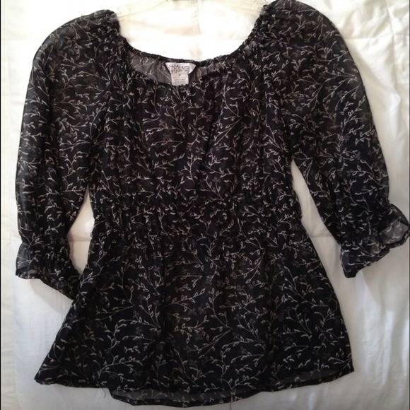 SOLD!!! Sheer off the shoulder top