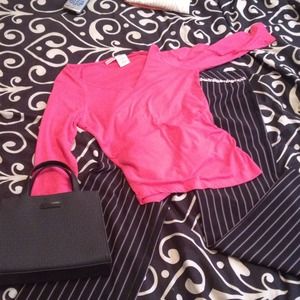 Speechless Pink and black dress pants.