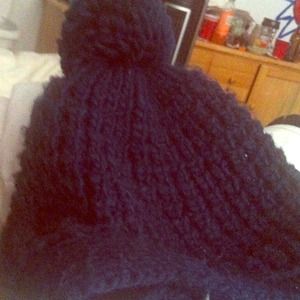 Blue winter hat