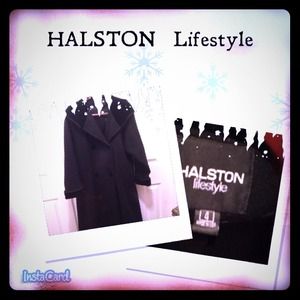 ⛔JUST LOWERED⛔HALSTON lifestyle Black Maxi Coat
