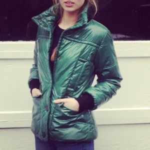 Piu & Piu Forest Green Coat (Made in ITALY)