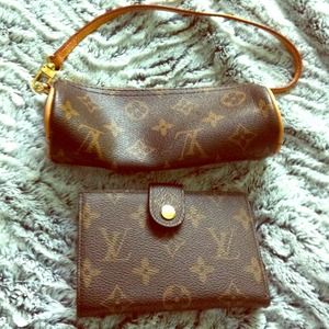 Set of two Louis Vuitton inspired wallet