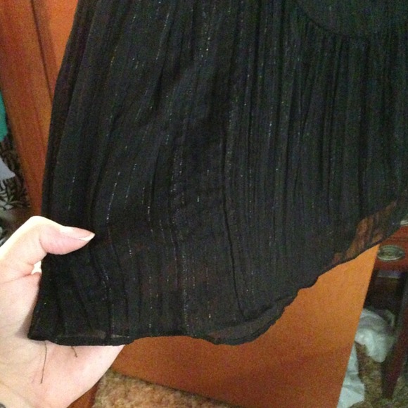 Black skirt with gold sparkle - Picture 2 of 2