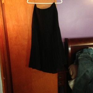 Black skirt with gold sparkle