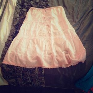 Baby pink skirt