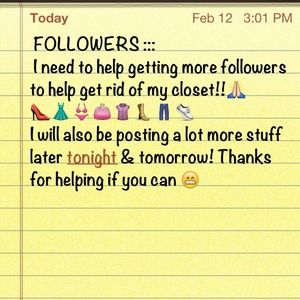 FOLLOW ME! EVERYTHING MUST SELL!