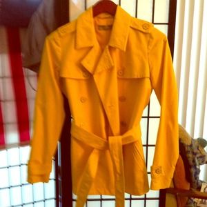 Liz Claiborne yellow trench coat