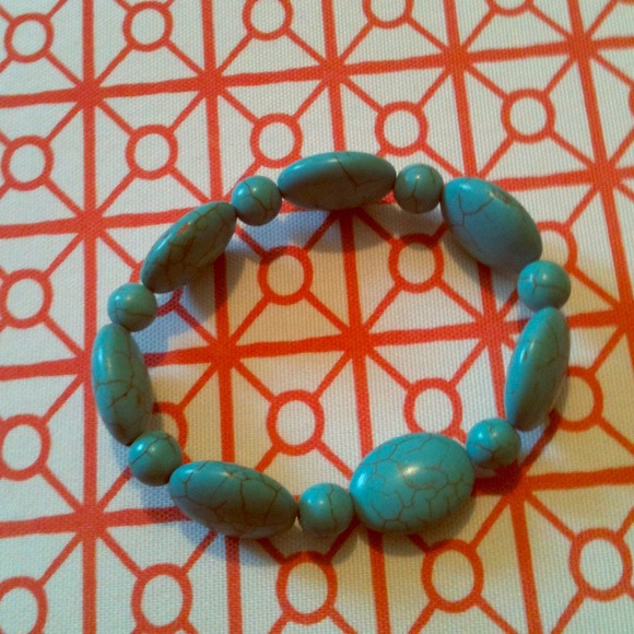 Teal stone bracelet