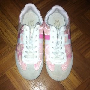 Pink coach shoes