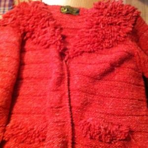 Orange thick sweater