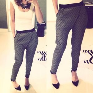 Loose folded trousers