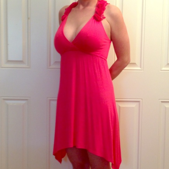 ** Reserved for Karla26Coral** rosette dress