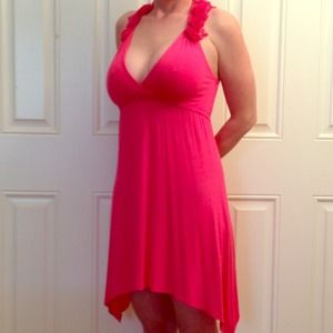 ** Reserved for Karla26Coral** rosette dress