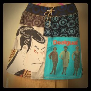 Desigual cotton skirt sz S