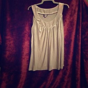 Silver Sleeveless Top