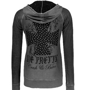 I NEED this! Crash and Burn iron cross sweatshirt